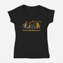 Let's Misbehave Magic Animals-Womens-V-Neck-Tee-worlddominationforcats