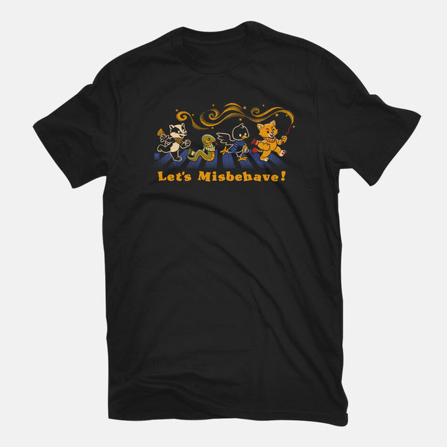 Let's Misbehave Magic Animals-Womens-Basic-Tee-worlddominationforcats