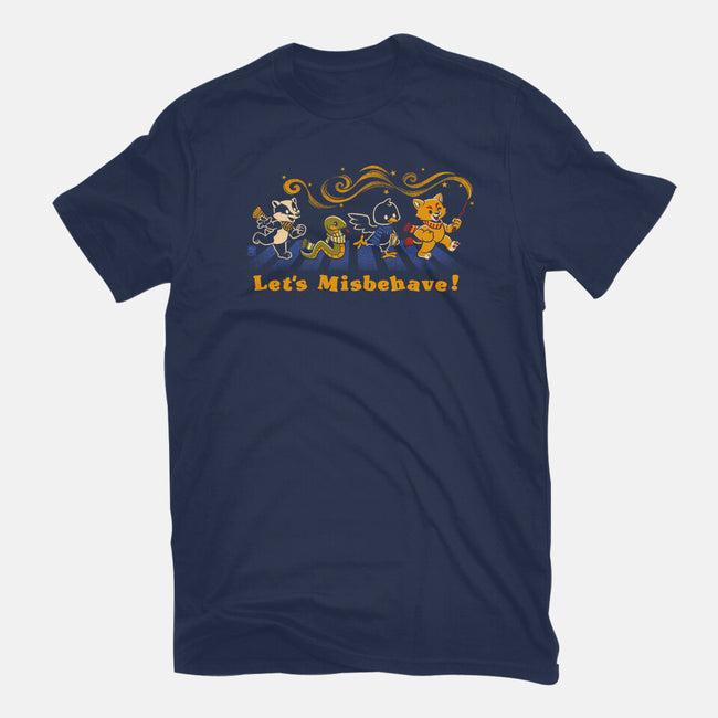 Let's Misbehave Magic Animals-Mens-Basic-Tee-worlddominationforcats