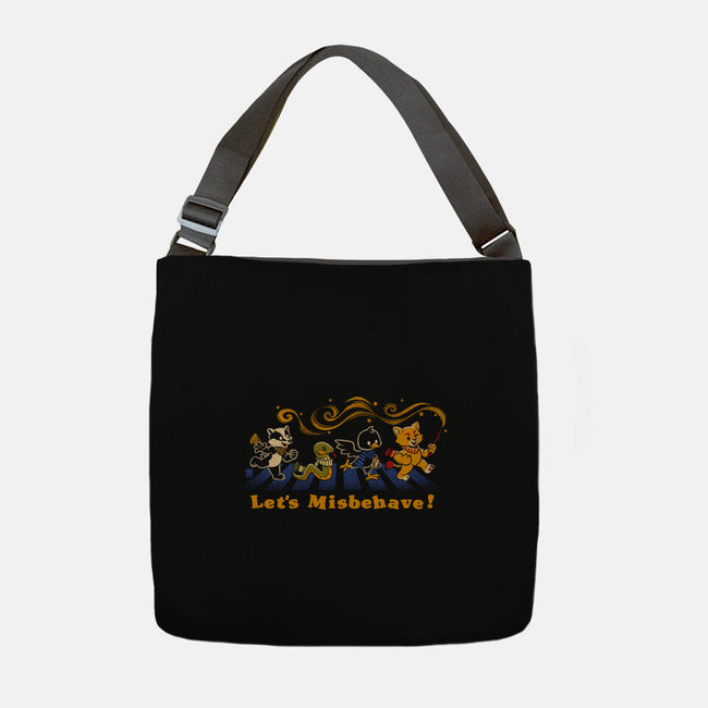 Let's Misbehave Magic Animals-None-Adjustable Tote-Bag-worlddominationforcats