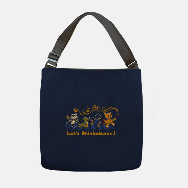 Let's Misbehave Magic Animals-None-Adjustable Tote-Bag-worlddominationforcats