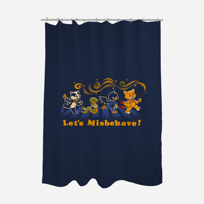 Let's Misbehave Magic Animals-None-Polyester-Shower Curtain-worlddominationforcats