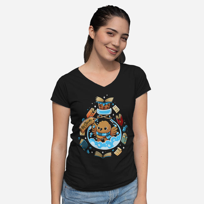 Clever Potion-Womens-V-Neck-Tee-Vallina84