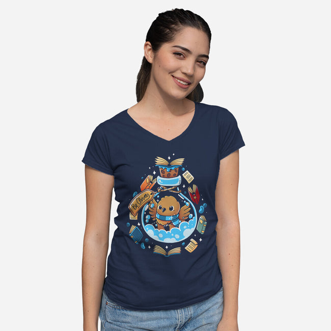 Clever Potion-Womens-V-Neck-Tee-Vallina84