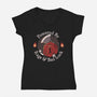Rage And Bad Luck-Womens-V-Neck-Tee-rarpoint