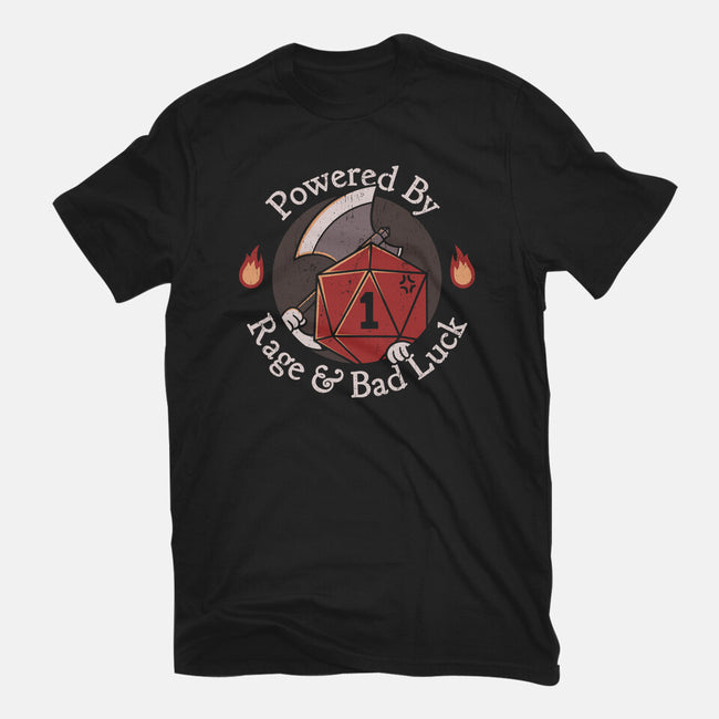 Rage And Bad Luck-Unisex-Basic-Tee-rarpoint