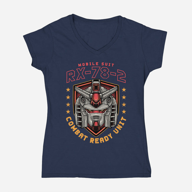 Combat Ready Unit-Womens-V-Neck-Tee-glitchygorilla