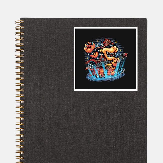 Rock The Mushroom Kingdom-None-Glossy-Sticker-glitchygorilla