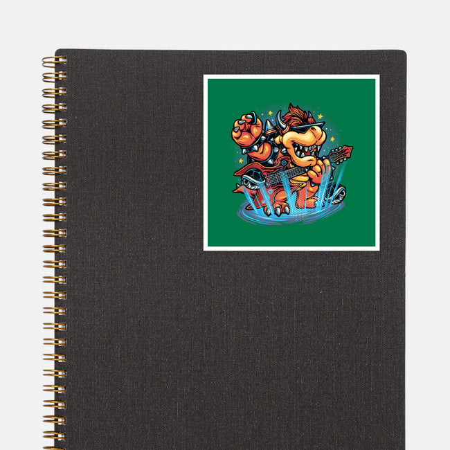 Rock The Mushroom Kingdom-None-Glossy-Sticker-glitchygorilla