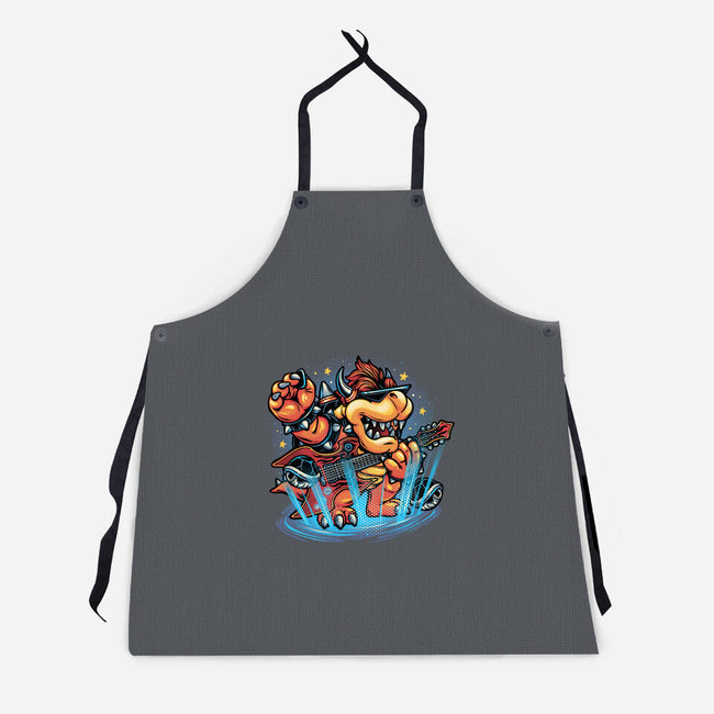 Rock The Mushroom Kingdom-Unisex-Kitchen-Apron-glitchygorilla