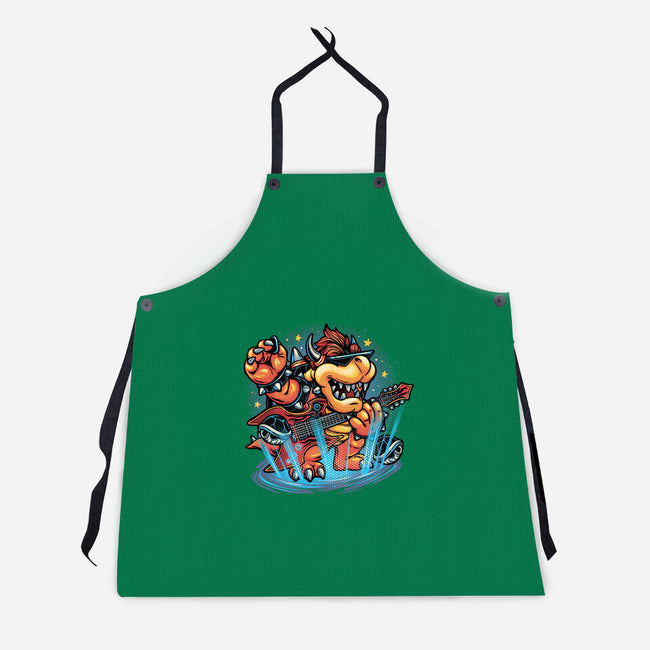 Rock The Mushroom Kingdom-Unisex-Kitchen-Apron-glitchygorilla