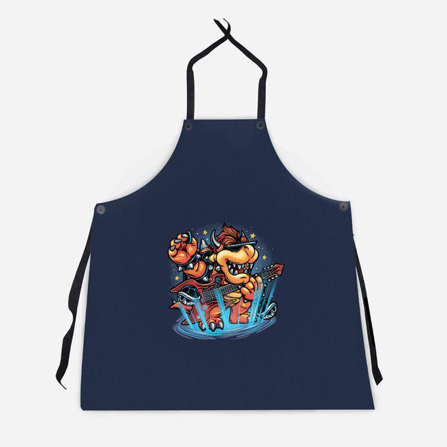 Rock The Mushroom Kingdom-Unisex-Kitchen-Apron-glitchygorilla