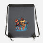 Rock The Mushroom Kingdom-None-Drawstring-Bag-glitchygorilla