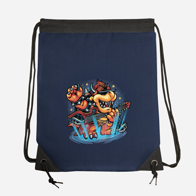 Rock The Mushroom Kingdom-None-Drawstring-Bag-glitchygorilla