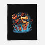 Rock The Mushroom Kingdom-None-Fleece-Blanket-glitchygorilla