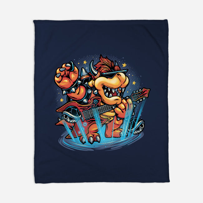 Rock The Mushroom Kingdom-None-Fleece-Blanket-glitchygorilla