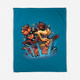 Rock The Mushroom Kingdom-None-Fleece-Blanket-glitchygorilla