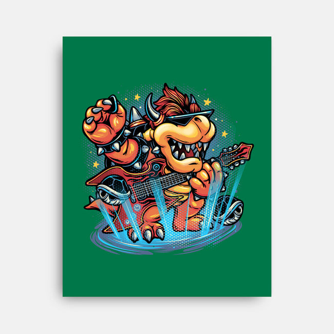 Rock The Mushroom Kingdom-None-Stretched-Canvas-glitchygorilla