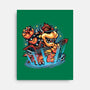 Rock The Mushroom Kingdom-None-Stretched-Canvas-glitchygorilla