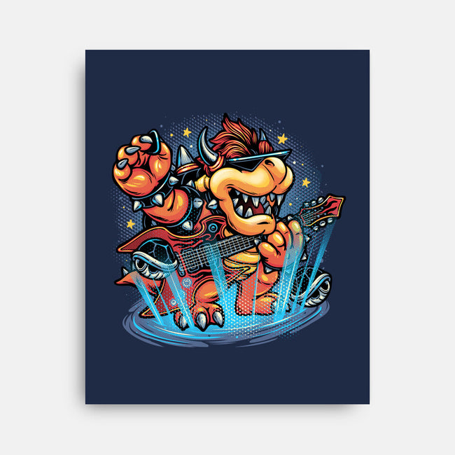 Rock The Mushroom Kingdom-None-Stretched-Canvas-glitchygorilla