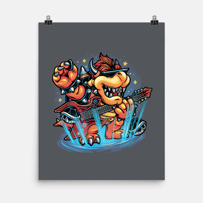 Rock The Mushroom Kingdom-None-Matte-Poster-glitchygorilla