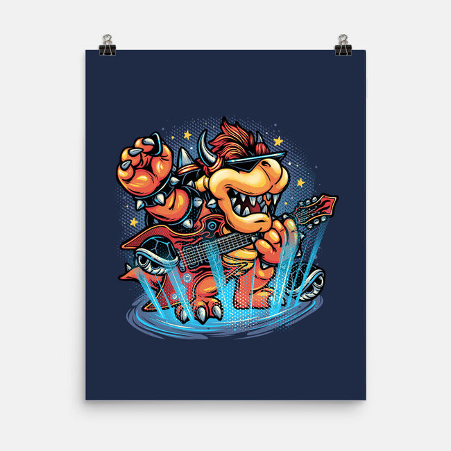 Rock The Mushroom Kingdom-None-Matte-Poster-glitchygorilla