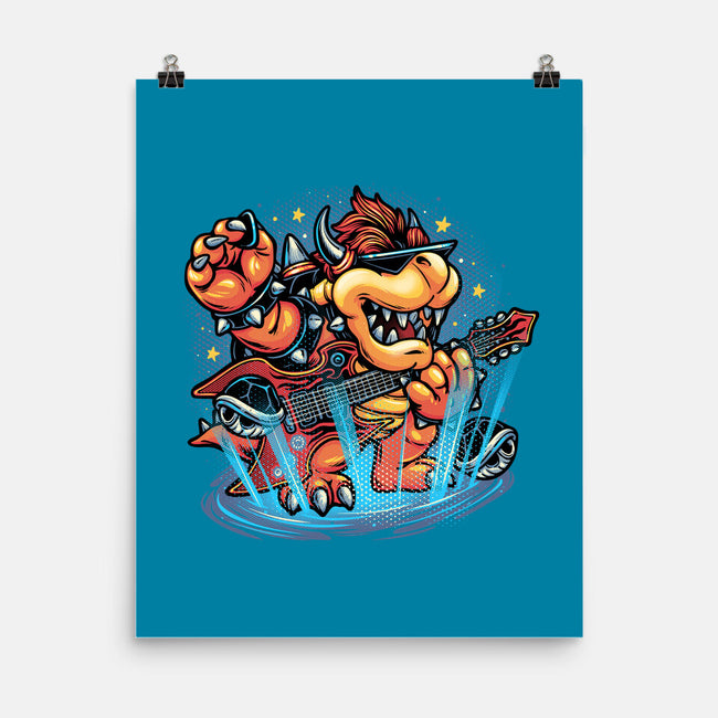 Rock The Mushroom Kingdom-None-Matte-Poster-glitchygorilla
