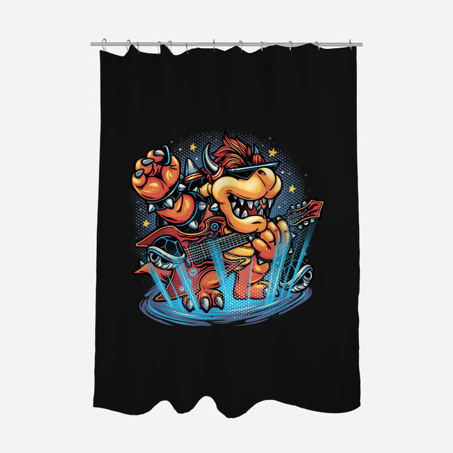 Rock The Mushroom Kingdom-None-Polyester-Shower Curtain-glitchygorilla