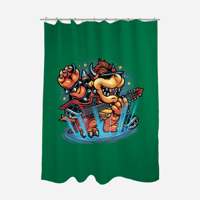 Rock The Mushroom Kingdom-None-Polyester-Shower Curtain-glitchygorilla