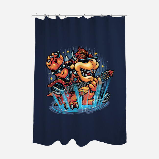 Rock The Mushroom Kingdom-None-Polyester-Shower Curtain-glitchygorilla