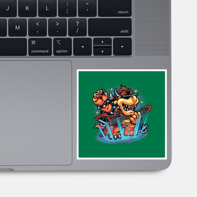 Rock The Mushroom Kingdom-None-Glossy-Sticker-glitchygorilla