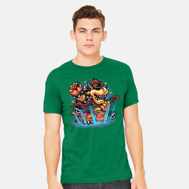 Rock The Mushroom Kingdom-Mens-Heavyweight-Tee-glitchygorilla