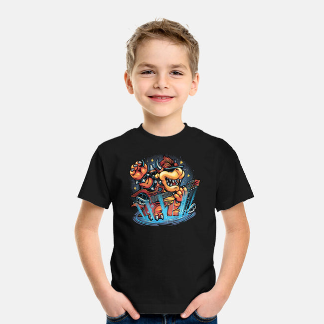 Rock The Mushroom Kingdom-Youth-Basic-Tee-glitchygorilla