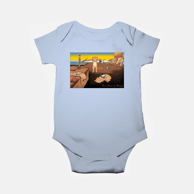 Purrsistence Of Memory-Baby-Basic-Onesie-vp021