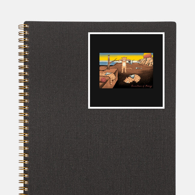 Purrsistence Of Memory-None-Glossy-Sticker-vp021