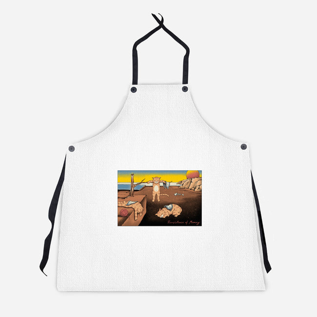 Purrsistence Of Memory-Unisex-Kitchen-Apron-vp021