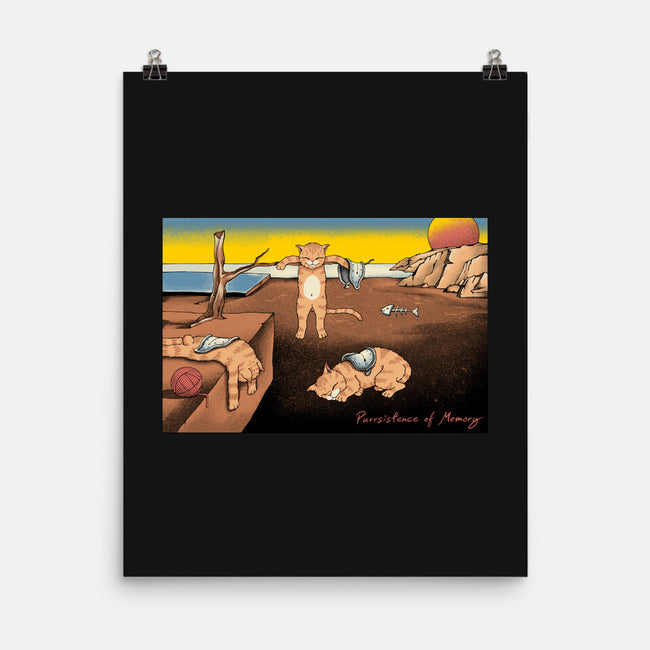 Purrsistence Of Memory-None-Matte-Poster-vp021