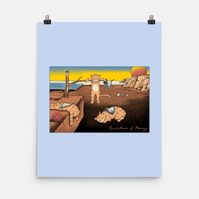 Purrsistence Of Memory-None-Matte-Poster-vp021