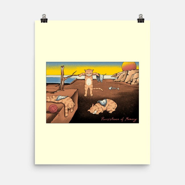 Purrsistence Of Memory-None-Matte-Poster-vp021