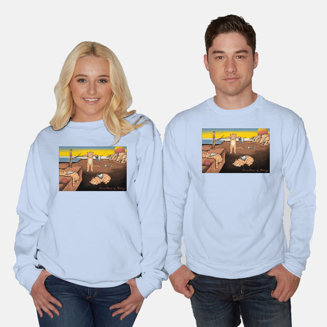 Purrsistence Of Memory-Unisex-Crew Neck-Sweatshirt-vp021