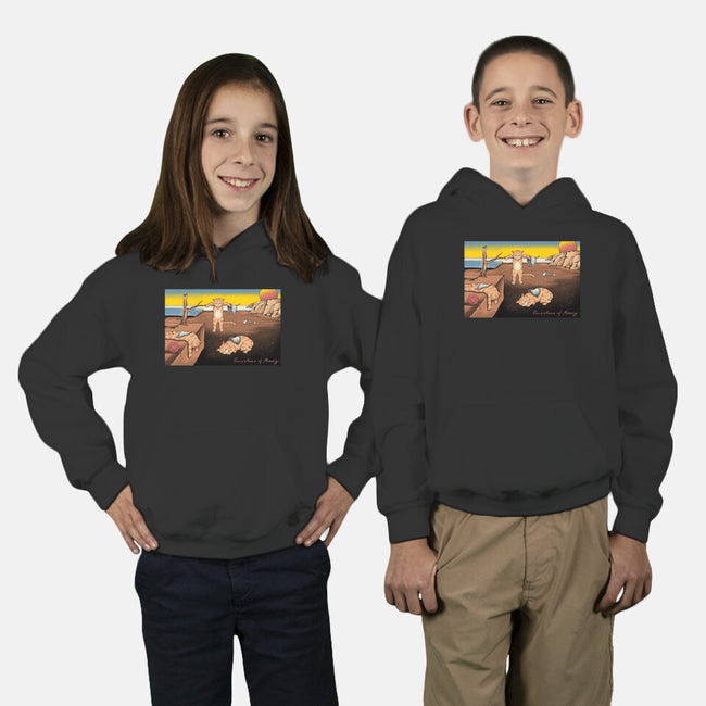 Purrsistence Of Memory-Youth-Pullover-Sweatshirt-vp021