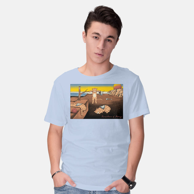 Purrsistence Of Memory-Mens-Basic-Tee-vp021