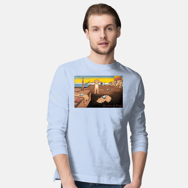 Purrsistence Of Memory-Mens-Long Sleeved-Tee-vp021