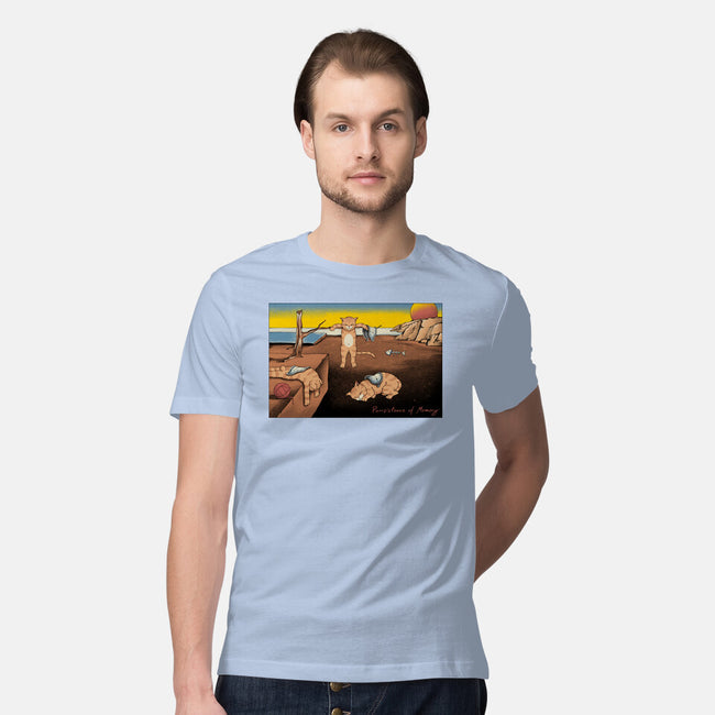 Purrsistence Of Memory-Mens-Premium-Tee-vp021