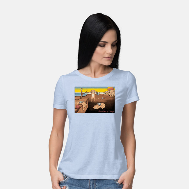 Purrsistence Of Memory-Womens-Basic-Tee-vp021