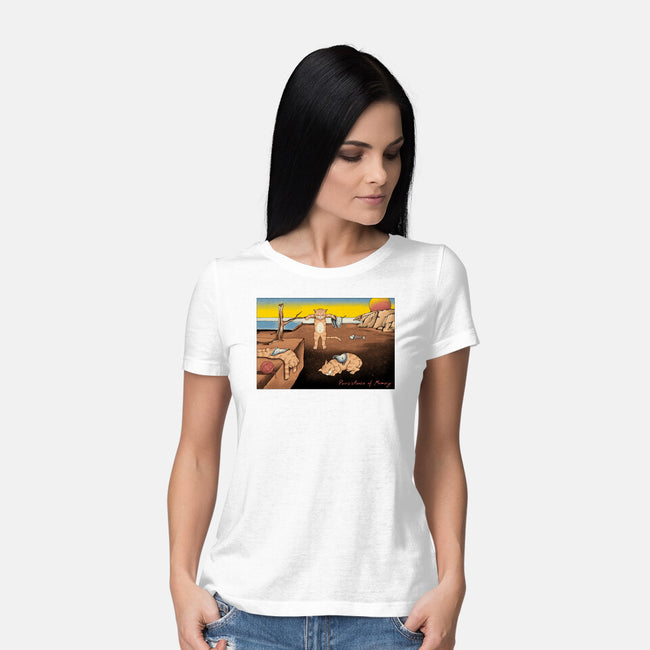 Purrsistence Of Memory-Womens-Basic-Tee-vp021