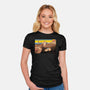 Purrsistence Of Memory-Womens-Fitted-Tee-vp021