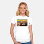 Purrsistence Of Memory-Womens-Fitted-Tee-vp021