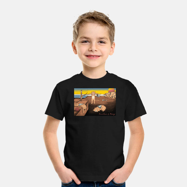 Purrsistence Of Memory-Youth-Basic-Tee-vp021