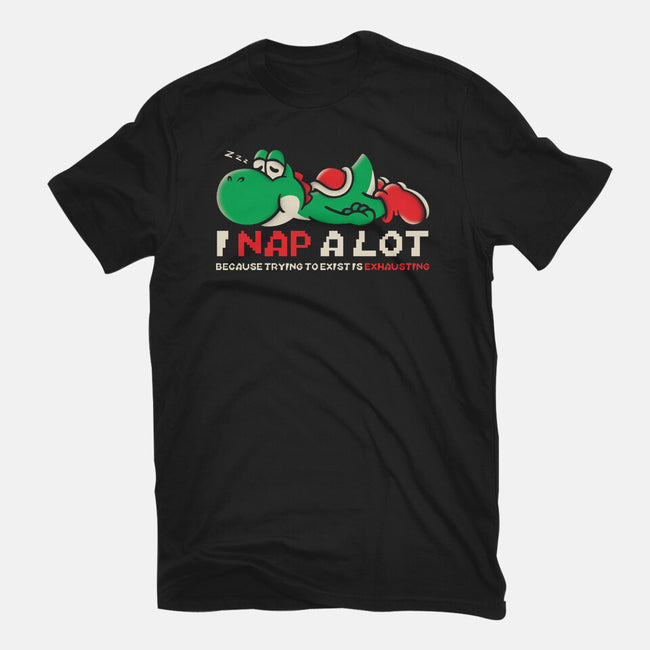 Existing Is Exhausting-Mens-Heavyweight-Tee-turborat14